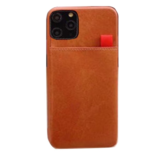 Robust slidbestandigt cover med kortrum - iPhone 11 Pro Max Röd