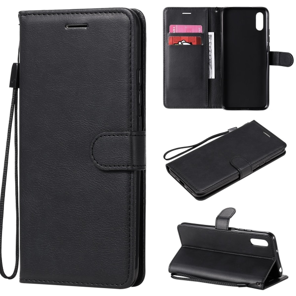Xiaomi Redmi 9AT - Elegant Floveme Wallet Case Svart