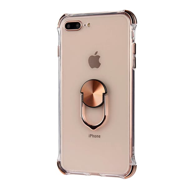 Stilrent Silikonskal med Ringhållare - iPhone 8 Plus Blå Blå