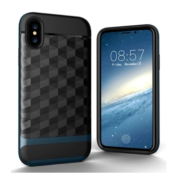 iPhone X/XS - Elegant Skyddsskal Grå Grå