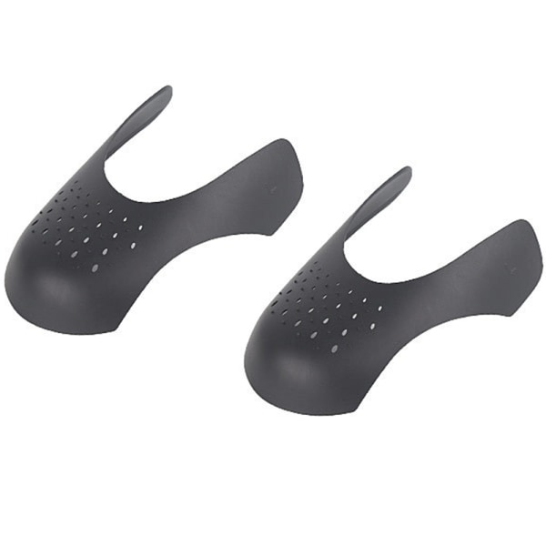 2-pakning Anti-Crease Skoveck Sneaker Anti-Fold Skobeskyttelse Svart S