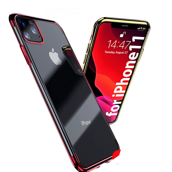 Elegant Smart Silikonskal - iPhone 11 Pro Max Guld