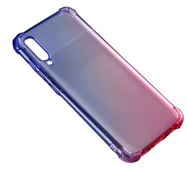 Samsung Galaxy A70 - Kraftfullt Silikonskal Blå/Rosa