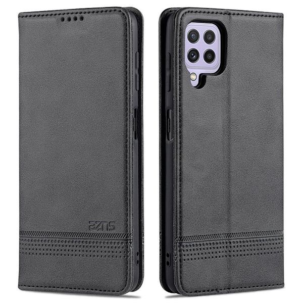 Samsung Galaxy A22 4G - Tankevækkende AZNS Wallet Case Svart