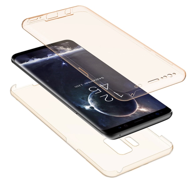 Samsung Galaxy S9 Dubbelsidigt silikonfodral med TOUCHFUNKTION Guld