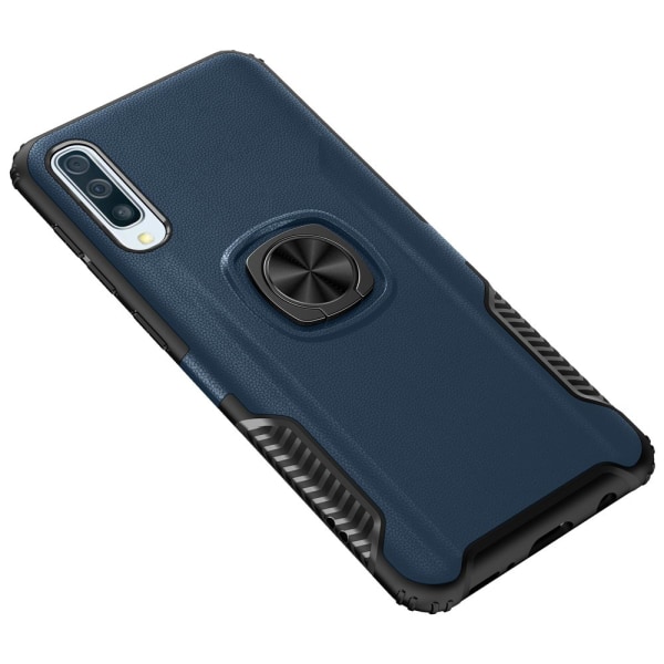 Elegant LEMAN cover med ringholder - Samsung Galaxy A50 Röd