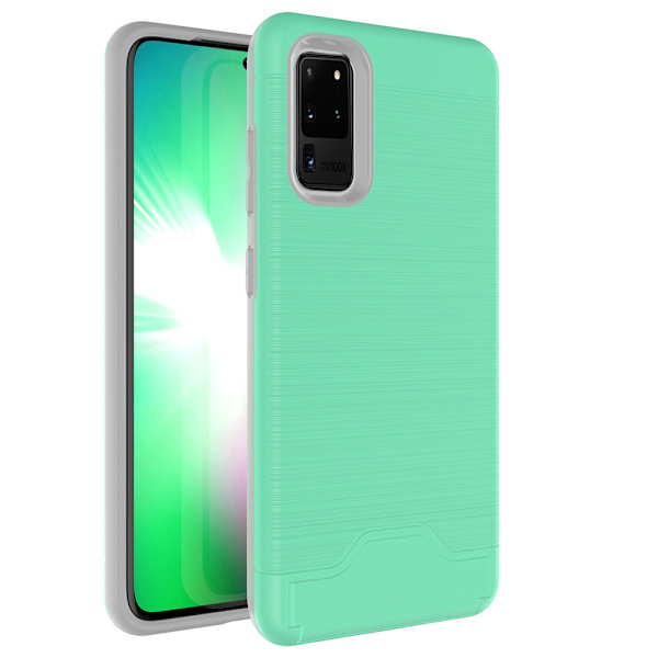 Samsung Galaxy S20 Ultra - Smart Skal med Kortfack JENSEN Grå