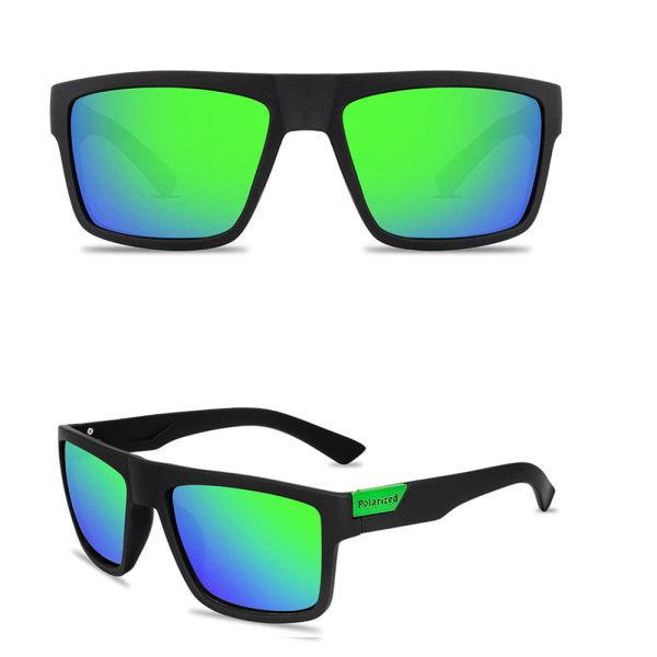 Stilige og komfortable solbriller (polariserte) Svart/Blå/Grön