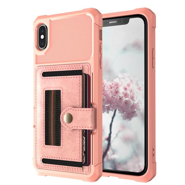 Skal med Kortfack - iPhone XS Max Svart