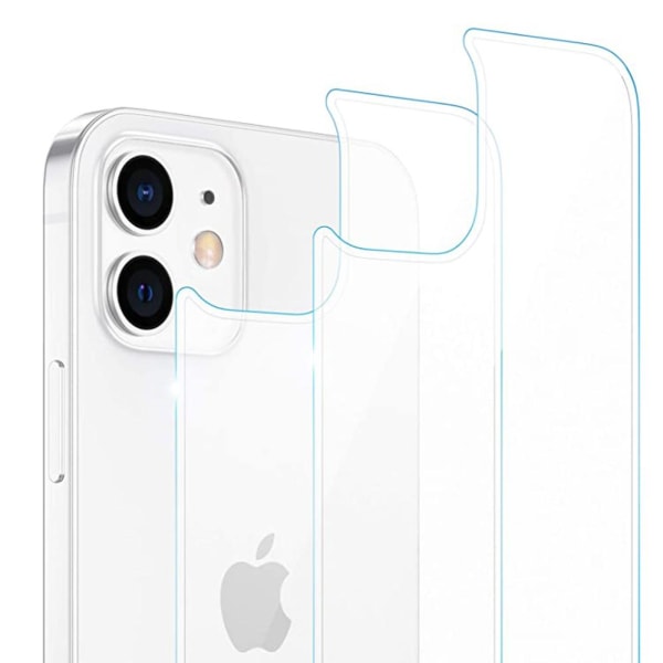 3-PACK iPhone 12 Mini näytönsuoja edessä ja takana 0,3 mm Transparent/Genomskinlig