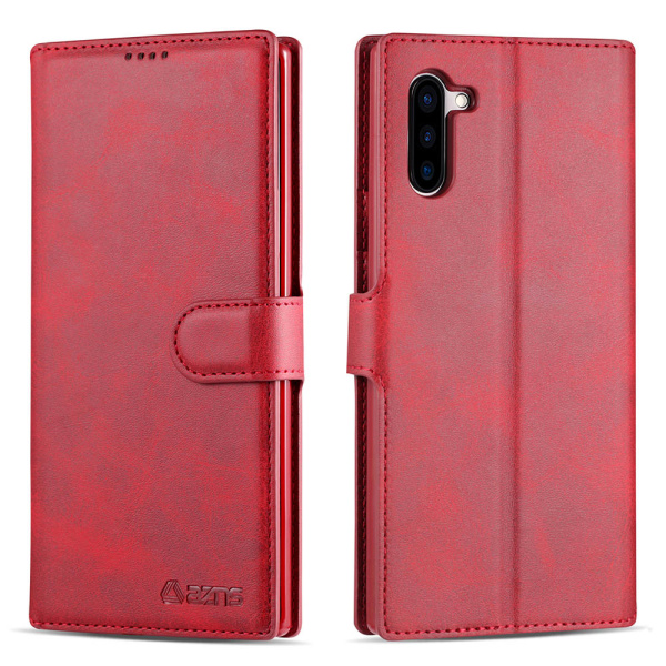 Samsung Galaxy Note10 - Praktiskt Yazunshi Plånboksfodral Röd