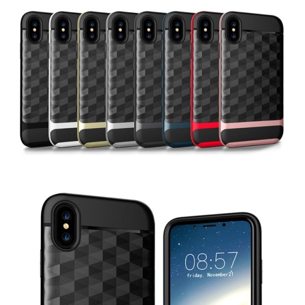 iPhone X/XS - Elegant beskyttelsesdeksel Svart