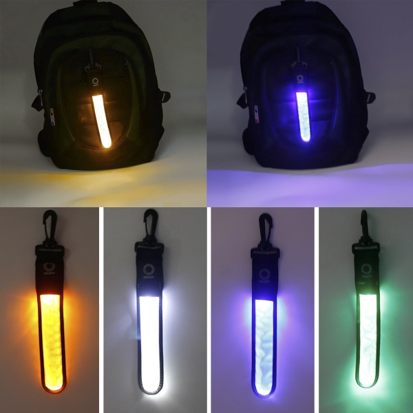 Effektfull Slittålig LED Reflex Rem Vit