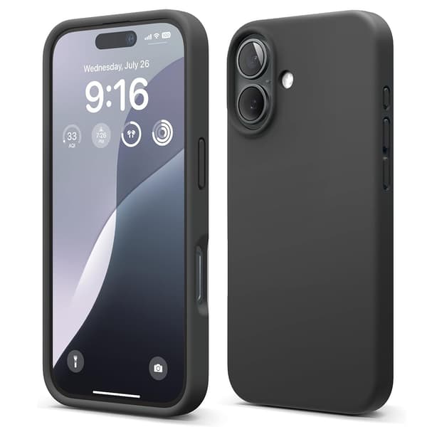 iPhone 16 Plus -  Stötdämpande Skal i Silikon Alpgrön