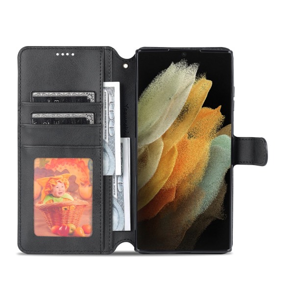 Samsung Galaxy S22 Ultra - Huomaavainen lompakkokotelo Brun