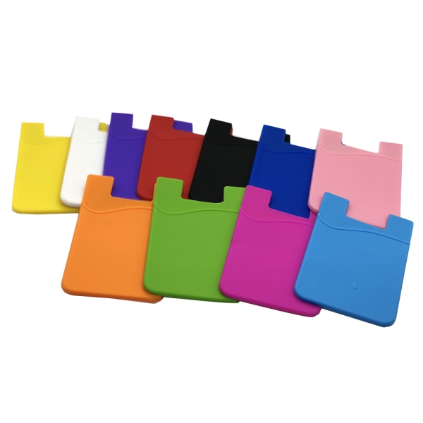 Stilig kortholder (selvklebende) for mobiltelefoner Ljusrosa