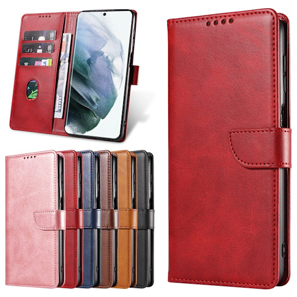 Samsung Galaxy S23 Ultra - Plånboksfodral Röd