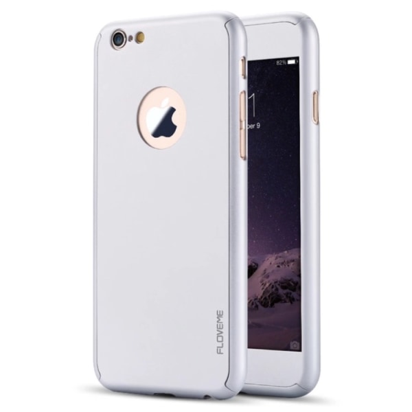 Stilrent Skyddsfodral f�r iPhone 6/6S  (Fram och bak) Silver