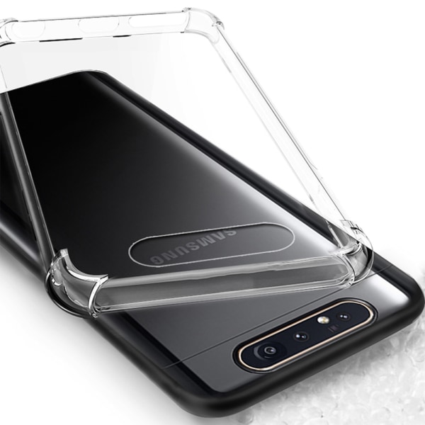 Skyddsskal - Samsung Galaxy A80 Transparent/Genomskinlig