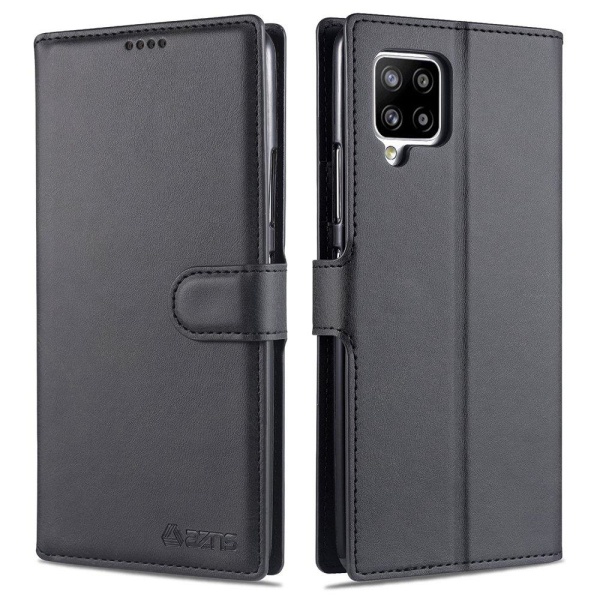 Samsung Galaxy A42 - Effektfullt Praktiskt Plånboksfodral Svart