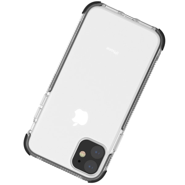 iPhone 11 Pro - Stilfuldt kraftfuldt silikonetui Svart
