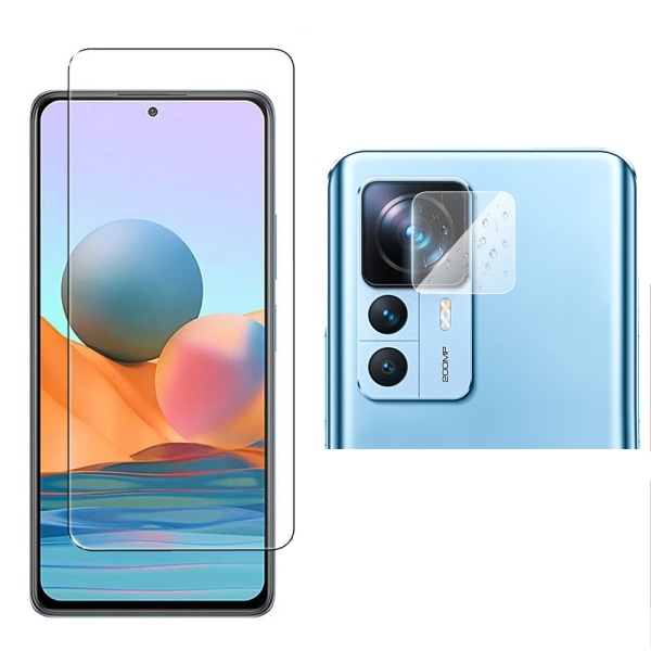 Xiaomi 12T Sk�rmskydd och Kameralinsskydd Transparent
