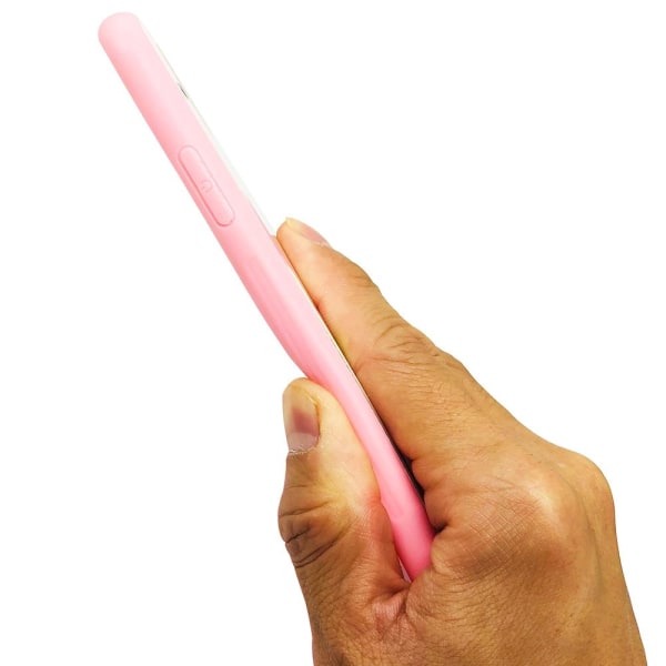 Elegant beskyttelsescover til iPhone 8 Plus (Hærdet glas) Flamingo