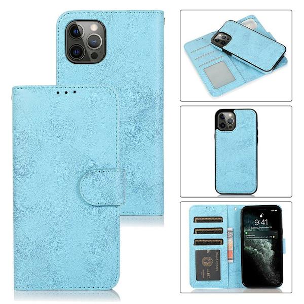 iPhone 13 Pro Max - Elegant Smidigt Pl�nboksfodral Marinblå