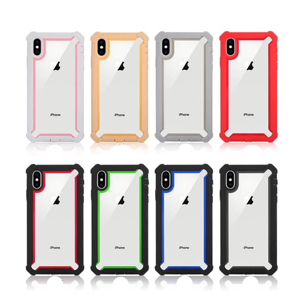 iPhone XR - Effektfullt EXXO Skyddsfodral med Hörnskydd Grå Grå