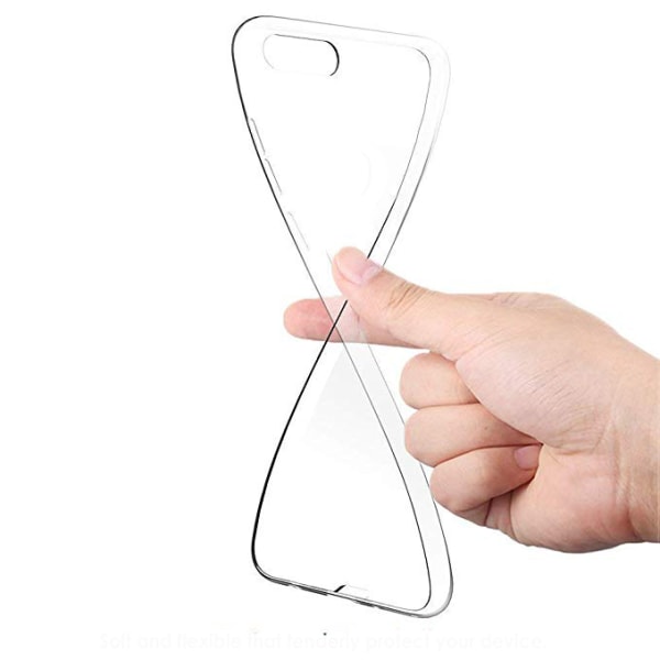 Smart Silicone Cover - Huawei Honor Play Transparent/Genomskinlig
