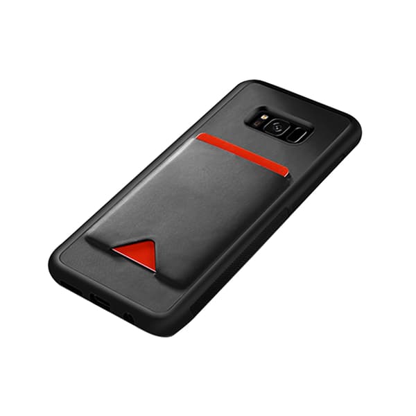 POCARD Smart Skal med Kortfack - Samsung Galaxy S8+ Vit