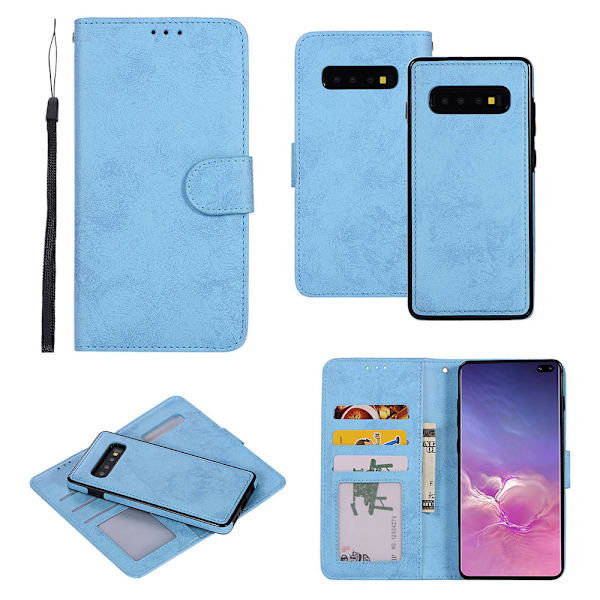 Samsung Galaxy S10 - Praktisk Pung-etui med dobbelt funktion Lila