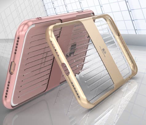 Flovemes Stötdämpande Hybridskal - iPhone 7 Marinblå