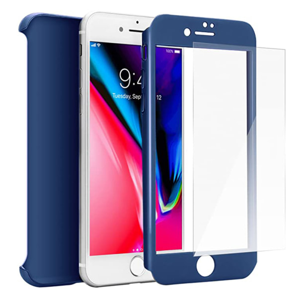iPhone SE 2020 - Stilsäkert Skyddande Dubbelskal FLOVEME Silver