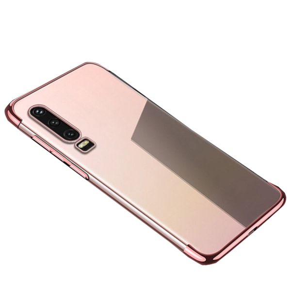 Huawei P30 - Stilrent Mjukt Silikonskal (Electroplated) Svart