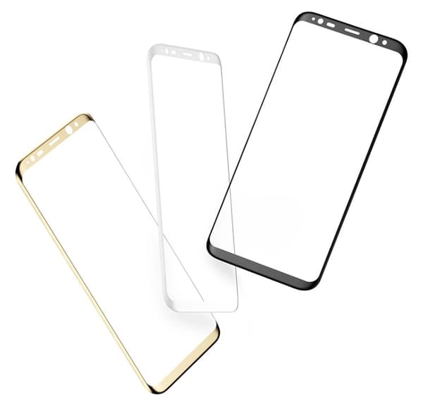 Samsung Galaxy S8 - (2-PACK) HuTech EXXO-Skærmbeskyttelse med Ram Svart
