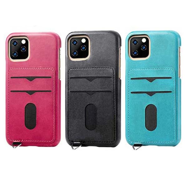 Skal med Korthållare - iPhone 11 Pro Max Grå