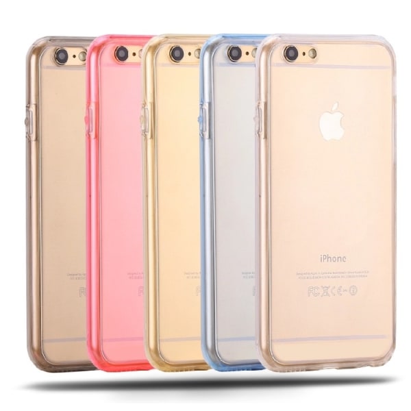 iPhone 6/6S Kaksipuolinen silikonikotelo TOUCH FUNCTION -toiminnolla Blå