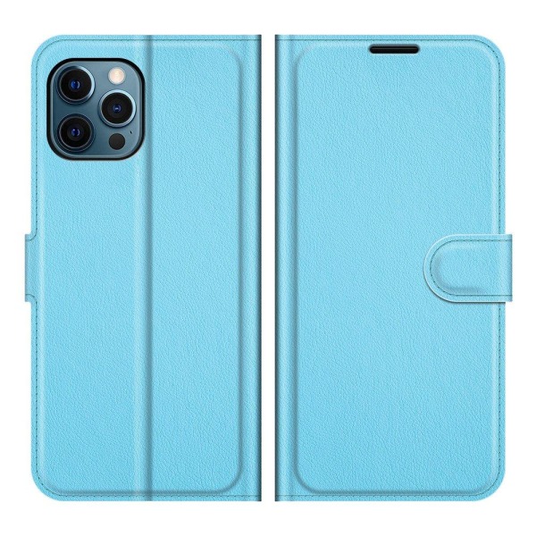 iPhone 12 Pro Max - Elegant tankevækkende pung etui Blå