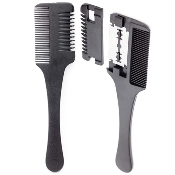 Praktisk Styling Kam med barberblad Svart