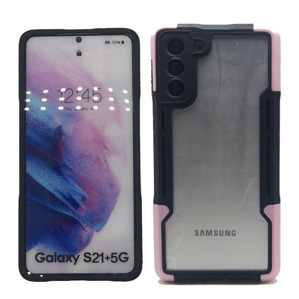 Samsung Galaxy S21 - Gennemtænkt stilfuldt beskyttelsescover Blå