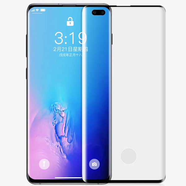 Samsung Galaxy S10e Skärmskydd CASE-Friendly HD-Clear Svart