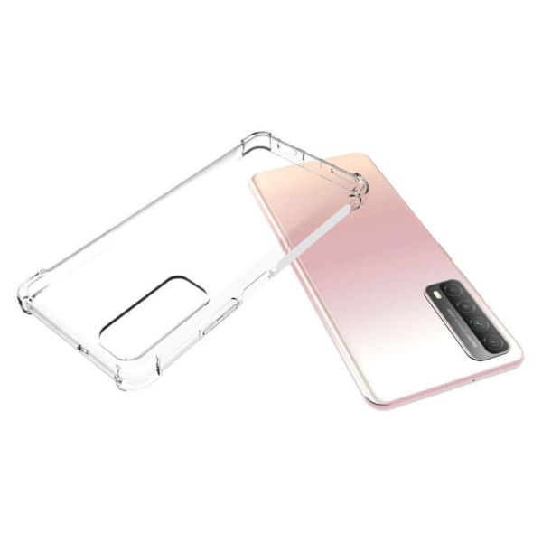 Huawei P Smart 2021 - Robust Skyddande Silikonskal (Floveme) Transparent/Genomskinlig