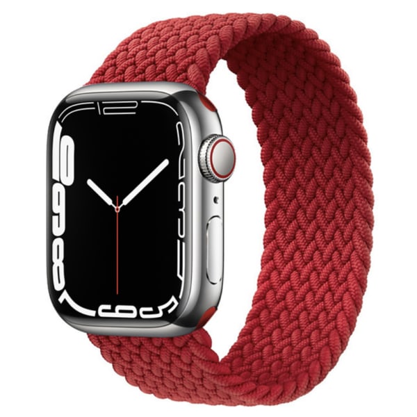 Elastiska Armband för Apple Watch 42mm/44mm/45mm/49mm Svart/Röd M