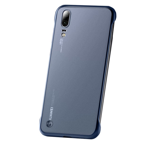 Stilfuldt beskyttelsescover - Huawei P20 Mörkblå