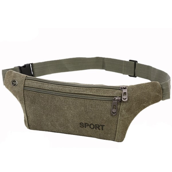 Praktisk & Slitstark Midjeväska (Justerbar) Khaki
