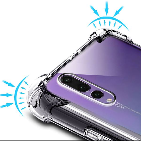 Huawei P20 Pro - Tunt Silikonskal med Airbagfunktion Transparent/Genomskinlig