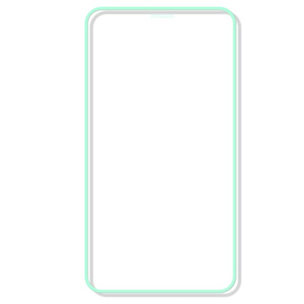 iPhone 14 Näytönsuoja Itsevalaiseva Kehys 9H 0,3mm Självlysande