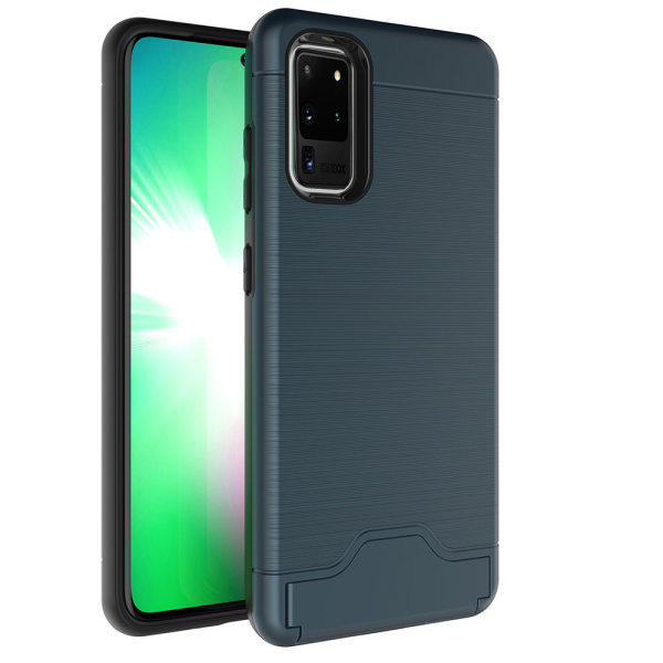 Samsung Galaxy S20 Ultra - Skyddsskal med Kortfack Grön
