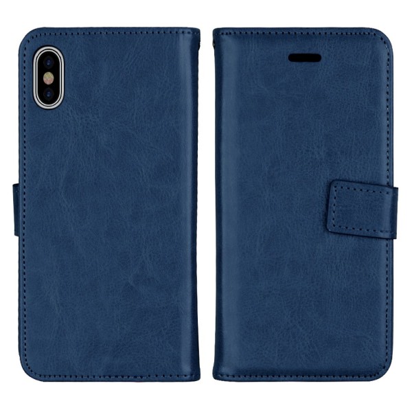 Praktiskt Plånboksfodral med Skalfunktion - iPhone X/XS Brun Brun